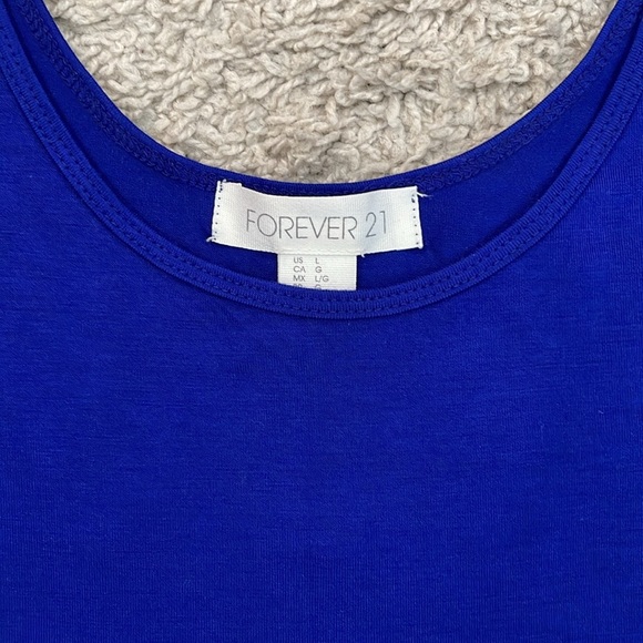 Forever 21 Blue Tank Top - Picture 6 of 9